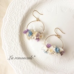 Flower  wreathe❁fresh blue×purple