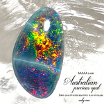 【💎１点物！■約4.5ct！✧】オーストラリア産/プレシャスオパール ・宝石質AAAA＋ランク✧【■高透明■ 七色宝石の遊色！✨】約16×9.5mm ■No.206■ セミオーバル【不純物なし！✨】