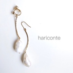 baroque pearl earring 07 [ピアス]///淡水パール、ウェディング、ブライダル、結婚式やパーティなどのお呼ばれにも