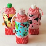 【ラミネート】赤ずきんちゃん柄 ペットボトルカバー （3色展開）