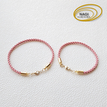 春の梅色ペアブレスレット