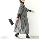 ゆったり　ロング　ニットワンピース♪オーダーサイズ可