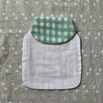 赤ちゃんの背中に♡ 汗取りパッド 《チェック 緑》