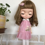 blythe   outfit カモミール刺繍ワンピース&パッチンピン