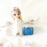 4.5cm　露草　ミニミニトランク　ドールハウスsize