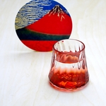 富士山ぐいのみ　茜色