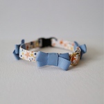 ブルーリボン×カラフルスター首輪