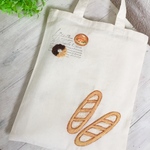 Cafe-sweets☆羊毛刺繍トート〜バゲット🥖