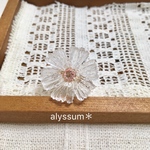 clear flower ring