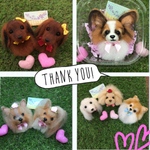 azhime様 オーダー犬羊毛フェルトストラップ