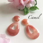 コーラルピンクピアス／イヤリング