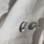 スターフープピアス  silver