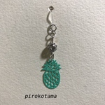 アレルギー対応ピアス パイナップル