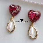 red  rose🥀ピアス/イヤリング