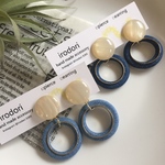 デニムフープピアス＊イヤリング
