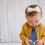 コットンレースリボン୨୧⑅*.ヘアバンド.ヘアクリップ.ヘアゴム(生成り)