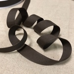 134 グログランリボン  15mm  3m ダークブラウン