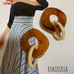 RUKIRIRIA #236 大人気 チェーンピアス  大ぶりピアス 大ぶりイヤリング 
