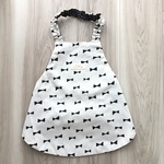 お手伝いエプロン＊モノトーン＊リバーシブル