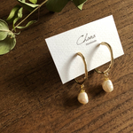 淡水パールのシンプルピアス