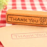 花「THANK YOU」はんこ