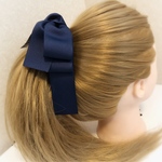 たらりんリボンヘアゴム Navy