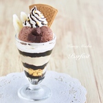 チョコバナナパフェのメモスタンド