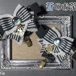 【Ｓさま予約品】蒼のお茶会靴下留め