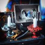 ゴシック調のキャンドル＆キャンドルホルダー　お色は2色★　ブライスやリカちゃんなどに♪