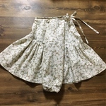  SALE130㎝スモックチュニック  ブラウン系優しい花柄