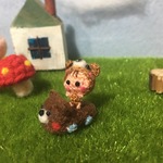 感謝＊あみぐるみ＊くまちゃんカーでお出かけベビーちゃん