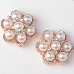 3個ビジュー　貼り付け　カボション　パーツ　素材　材料　金具　メタルパーツ　ピアス　イヤリング　リボンセンターパーツ　アクセサリー　資材　りぼん　キラキラ