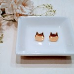 【再販2】金の猫ピアス