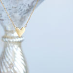 【14KGF】Necklace,Matt Gold Heart
