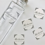 Herbarium ギフトシール30枚セット ゴージャスシリーズ③  黒ver.