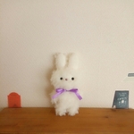 もじゃもこうさぎさん（アイボリー　約20㎝）