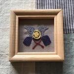 こどもの日の刺繍ミニ額＊織田かぶと