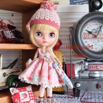 ＊春の苺コーディネート＊８点セット＊ blythe outfit＊ブライス ＊