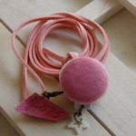 レザーマカロンねっくれす*pink～（g-875）