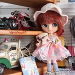 ＊ピンクのレトロアニマル＊コーディネート８点セット＊ blythe outfit＊ブライス ＊