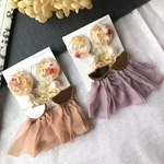 【5色から選択】 春色シフォンタッセルピアス/イヤリング