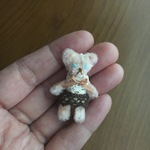 モールのくま・茶色ドレス♡ミニチュアドール♪