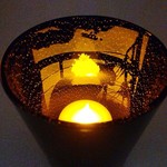 【再販】金箔入り星の夜猫ver1/クリスタル