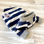 オーダー可能 犬服 シンプルボーダーラグランTシャツ