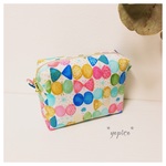 りぼんちょうちょ ラミネート＊四角ポーチ