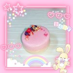 【送料無料】桜＆苺のレアチーズケーキ