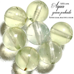 【極上透明！】アクアグリーンプレナイト・AAAランク✧【■美発色■ 全石キラキラ結晶入り✧】約7.5〜8ｍｍ【２石】セット【オーストラリア産✧】