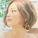 No.B778 ❤︎人気♕お洒落な♔ リングピアス / イヤリング