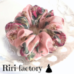ラヴィアンローズ（La Vie en rose）🌹ふわもこ✨シフォンシュシュ❤(ピンク系×バニラ)