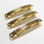 ゴールド系デコ用ヘアバレッタミニ3個セット